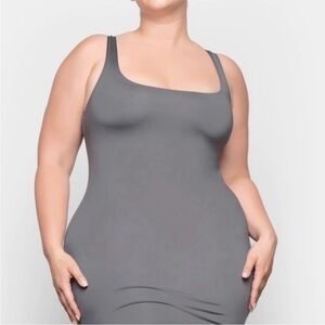 SKIMS Swim Tank Dress - Gunmetal NWT